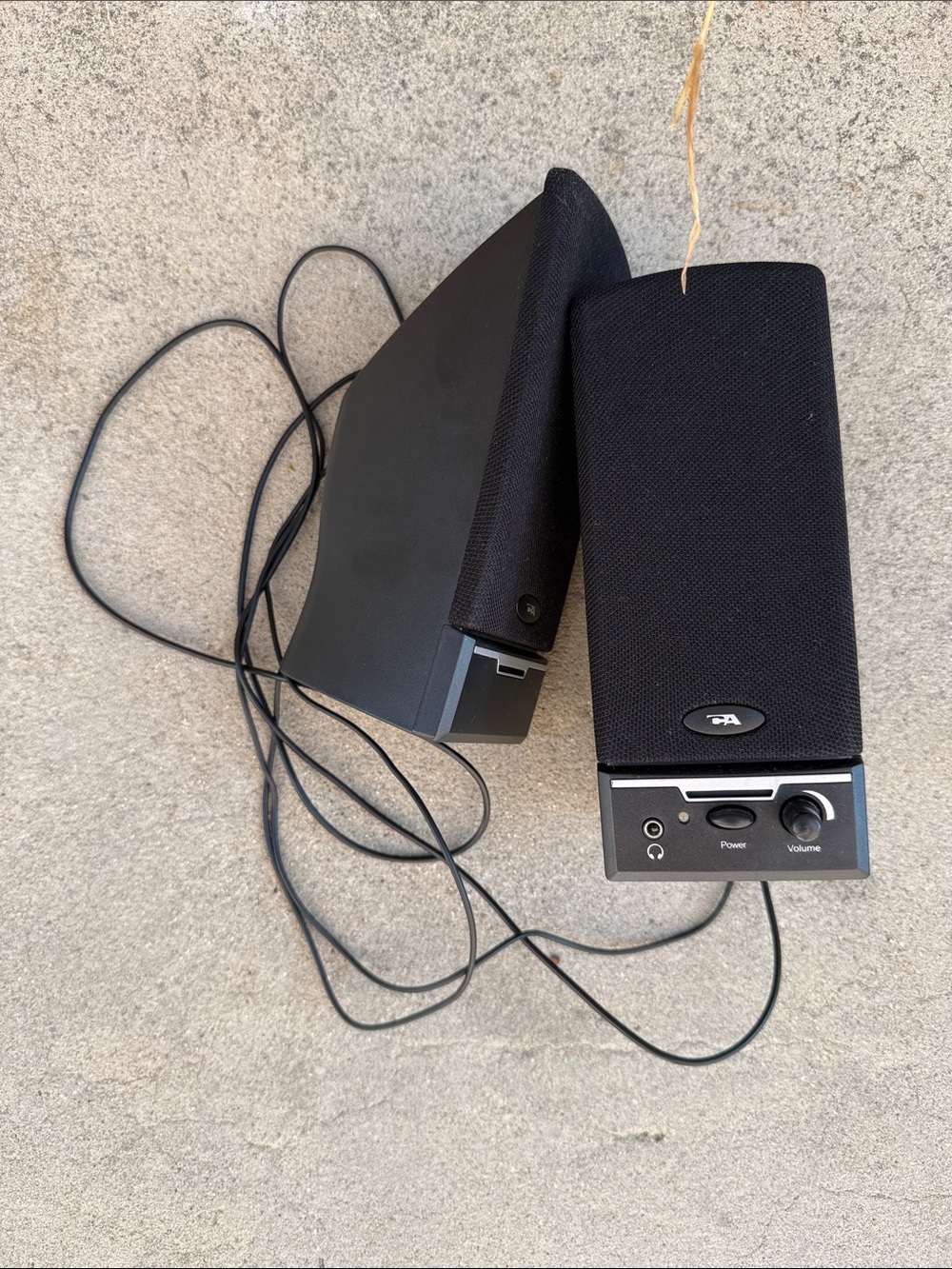 Black Computer Speakers with Volume Control